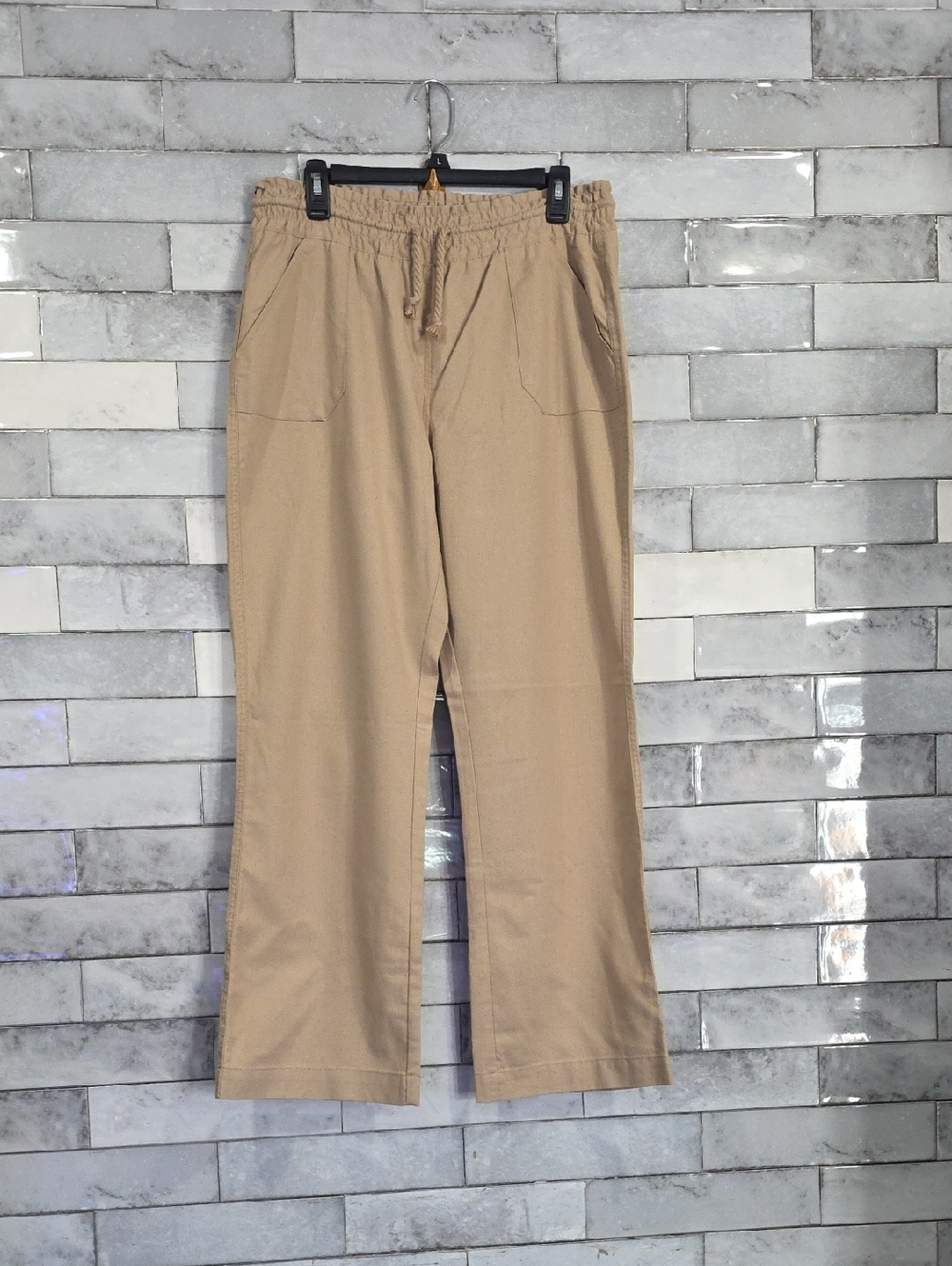 Ci Sono Women's Tan Drawstring Pants Size Large